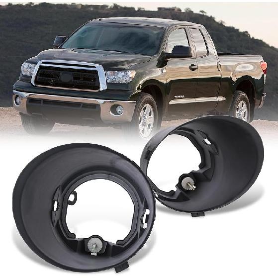 AUTOWIKI Fog Lights Covers for 2007-2013 Toyota Tundra, Fog Lamps Plastic Bezel Replacement for 07-13 Tundra 1 Pair Driver and Passenger Side 1 Pair Fog Lights Covers