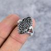 Vintage Look Gemstone Handmade 925 Sterling Silver Jewelry Ring Size 8.5 M-2665