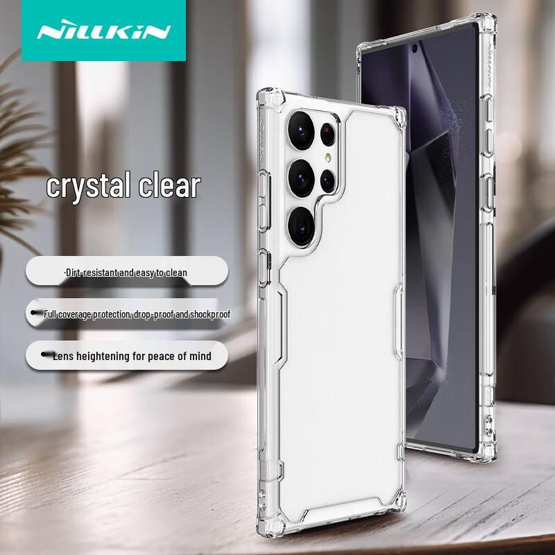 Nillkin Nature Pro Transparente Stoßfeste Handyhülle für Samsung S24/S25 Serie