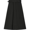 Fila Heritage Series Fashion Simple Loose Solid Color Casual Long Skirt Women Skirts Black F11W448302F-BK