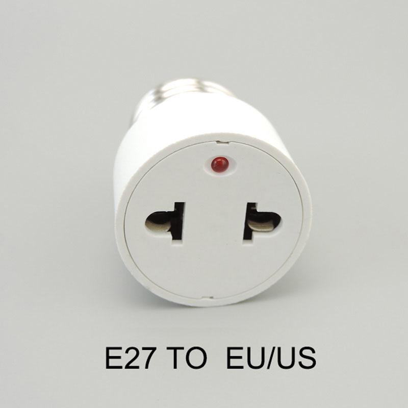 E26 E27 to EU US Converter Lamp Socket Screw LED Bulb Lighting E27 European America Plug Socket Light Holder