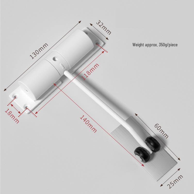 Portable Silent Spring-Back Lightweight Automatic Door Closer