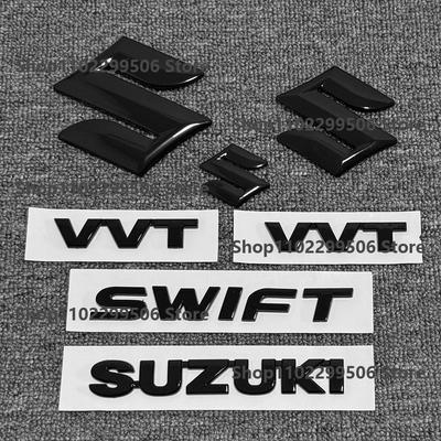 ABS Auto Frontgrill Eemblem Heckklappen Abzeichen Aufkleber Für Suzuki Swift VVT glänzend schwarz Logo Zubehör