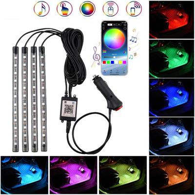 Car Interior Decorative Lamps Strips Atmosphere Lamp Cold Light Decorative Dashboard Console Auto LED Ambient Lights Party Lamps