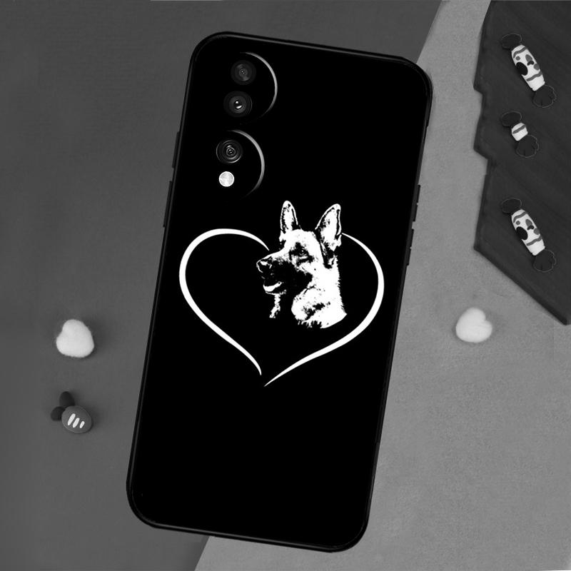 Cartoon German Shepherd Dog Case For Honor 200 Pro 50 70 90 X8a X9a X8 X9 X8b X9c X9b Honor Magic 7 Lite 5 6 Pro Cover