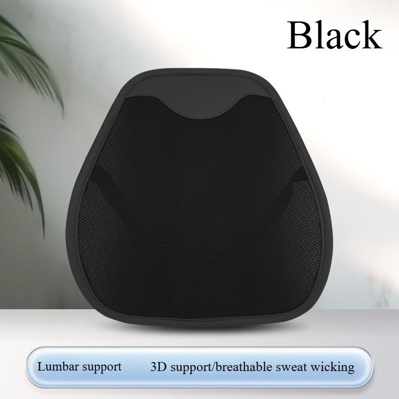 Summer Ice Silk Car Seat Cushion Universal Four Seasons Driver Waist Support Memory Cotton Ventilated Comfort Pad