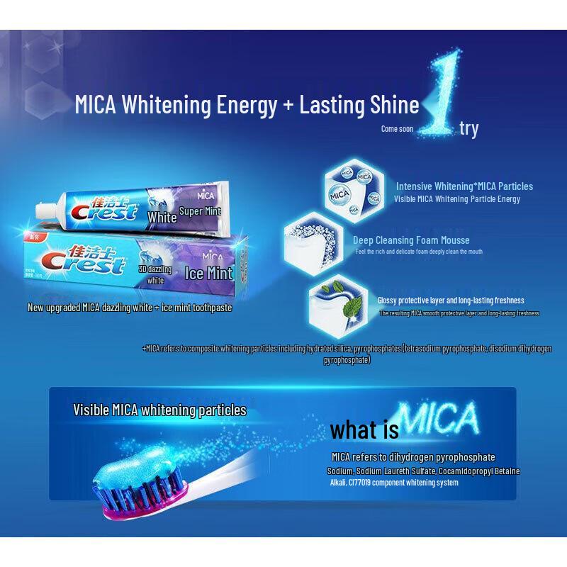 Crest 3D White Arctic Mint Toothpaste & 2 Toothbrushes