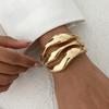 Fashion Texture Metal Glossy Plain Ring Bracelet Bracelet Design Sense Section Spring Bracelet