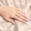 24Pcs Women Nude Press on Nails, Natural Glossy Almond Stick-on Fake Nails, Full Cover Long Glue on False Nails