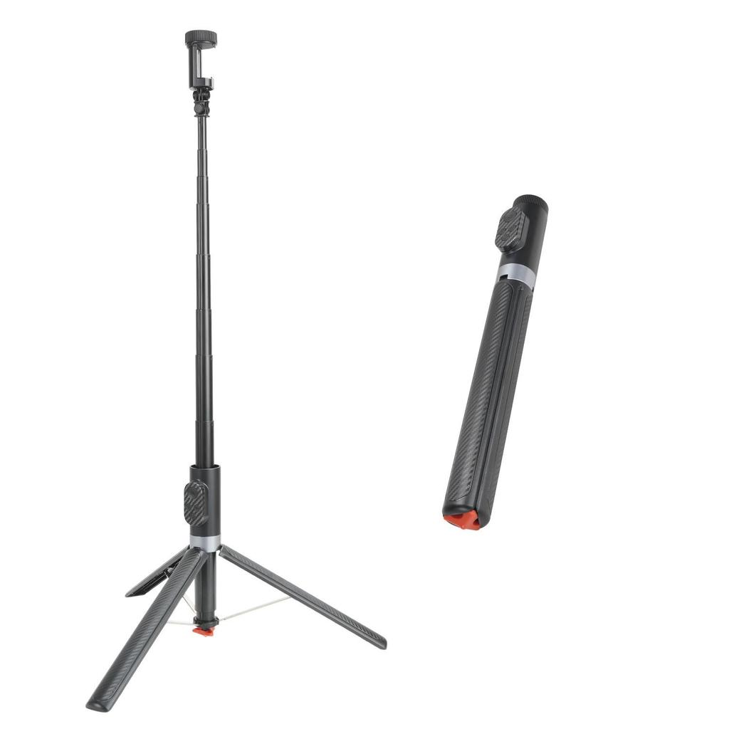 YF08 Rotating Selfie Stick Tripod with Bluetooth Remote - Portable Phone Holder for Travel Photography