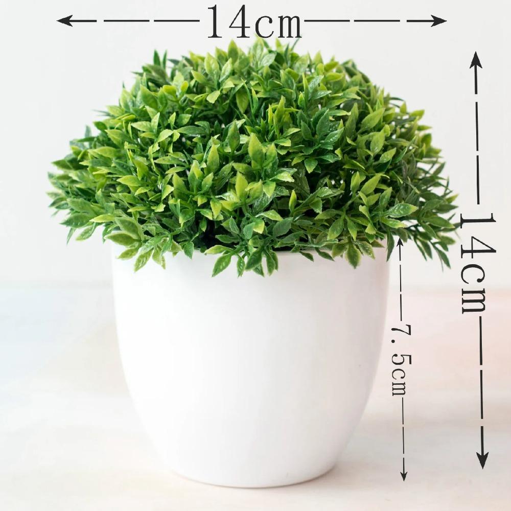 New Green Artificial Plants Bonsai Small Tree Grass Flower Potted Bonsai  Halloween Wedding Christmas Party Home Office Decor