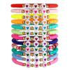 Boho-Armbänder Set Mit bunten runden geometrischen Acryl-Design Für Frauen