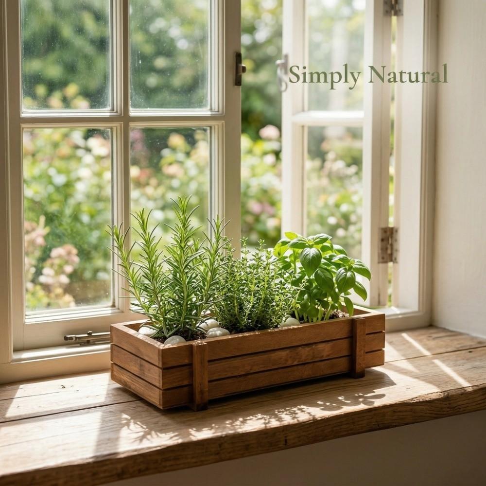 2PCS Wood Wooden Planter Box Easy To Place Rectangular Succulent Planter Compact Antique Color Indoor Outdoor Planter