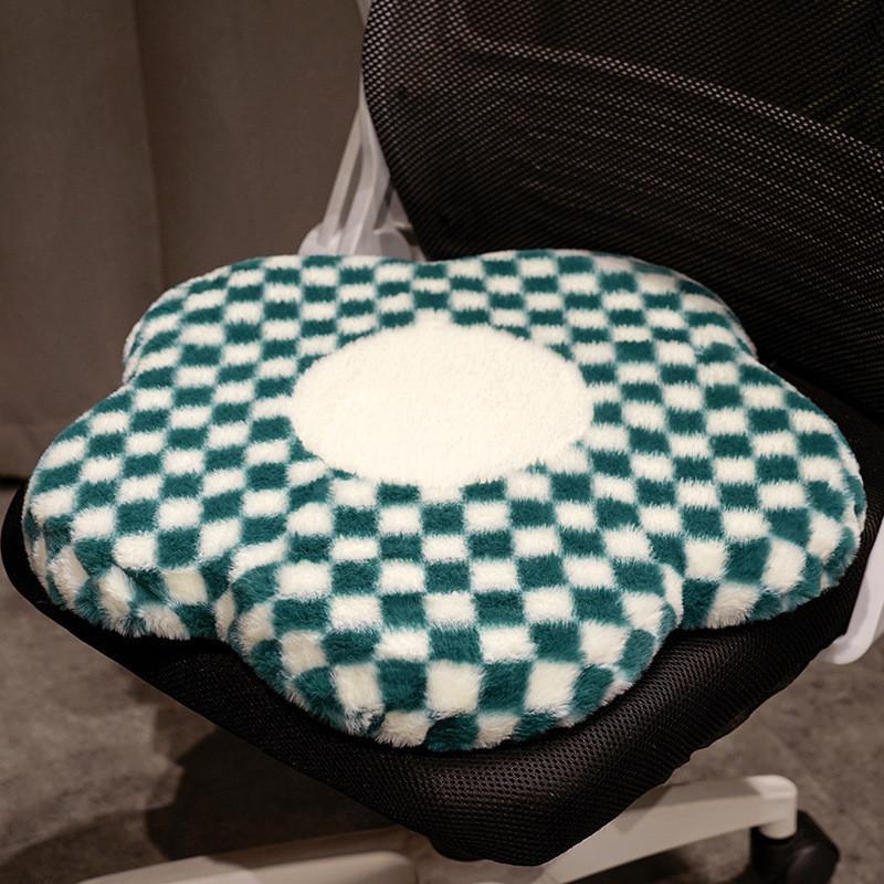 Nordic Home Style Floral Chair Cushion With Memory Foam Living Room Decor Doll