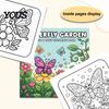 Mindfulness Drawing Supplies Butterfly Garden Coloring Book, Square Format with Thick Paper, Relaxing Paper Sketchbook for Markers Floral Line