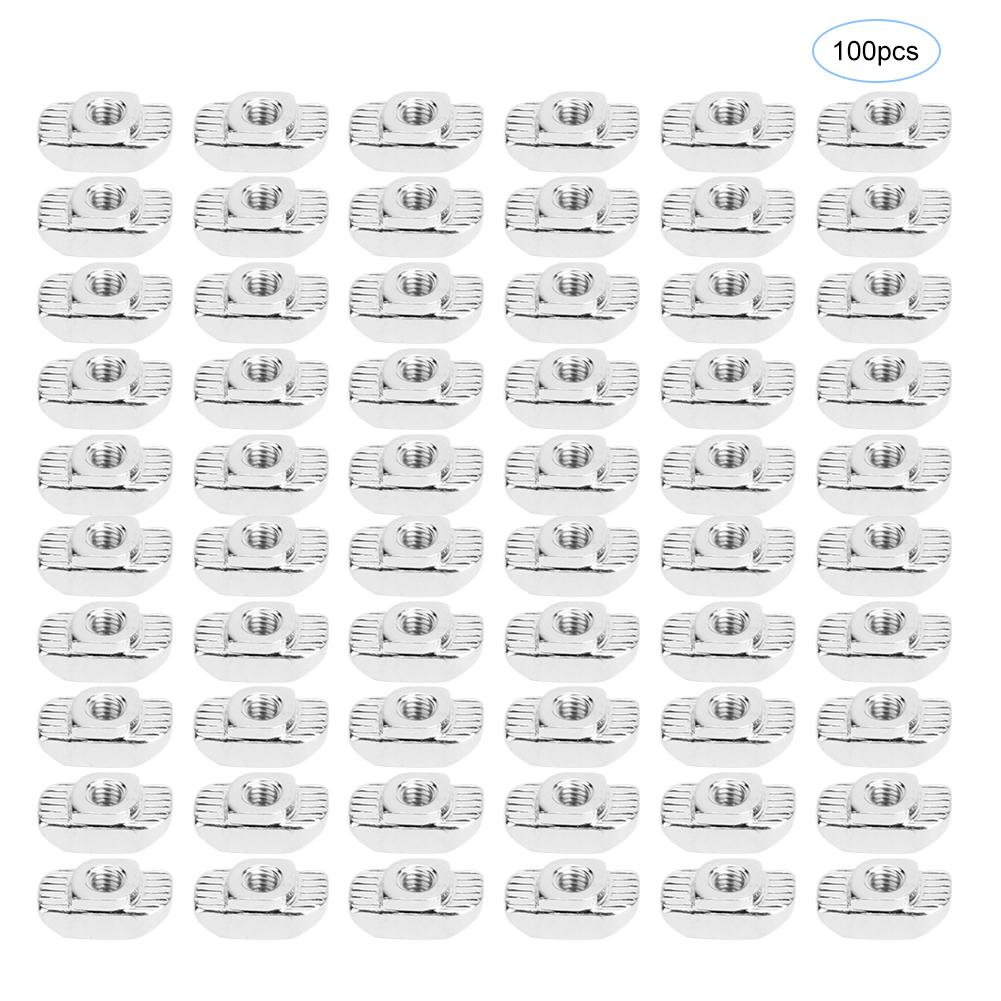 

100pcs European Standard T Nut 30T Threaded T Sliding Nut for Aluminum ProfilesM4