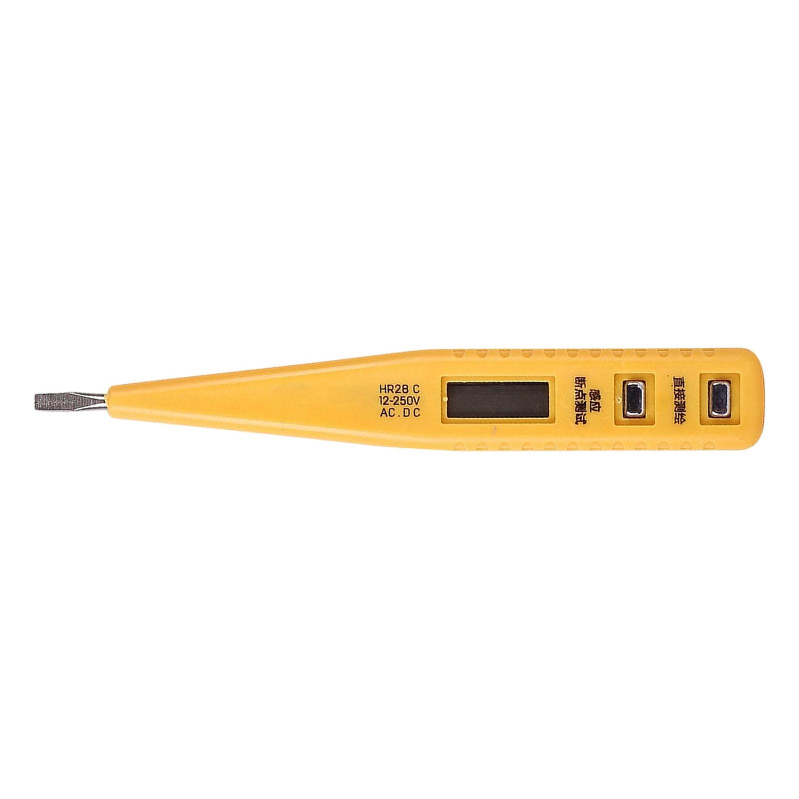 

Multifunctional Digital Voltage Tester Pen LCD Display 12 250V Ranging Safe Compact Design For Home Electricians A