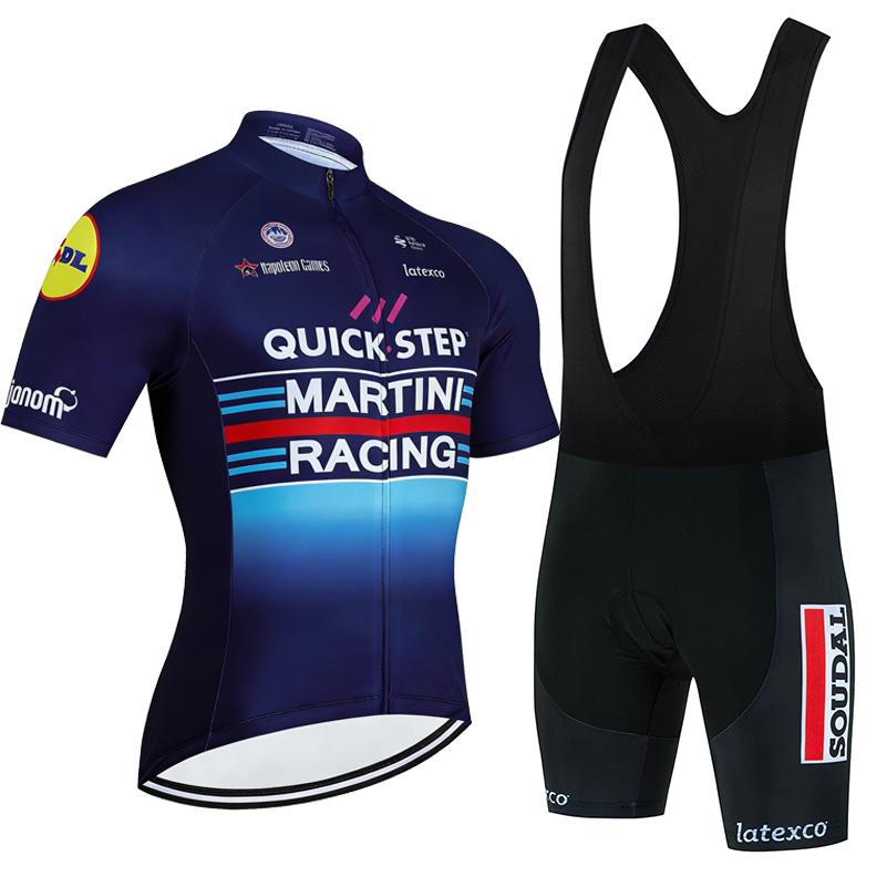 Soudal Quick Step 2026 Cycling Jersey Set Short Sleeve Bicycle Clothing Men MTB Maillot Ciclismo Bike Racing Bib Shorts Set