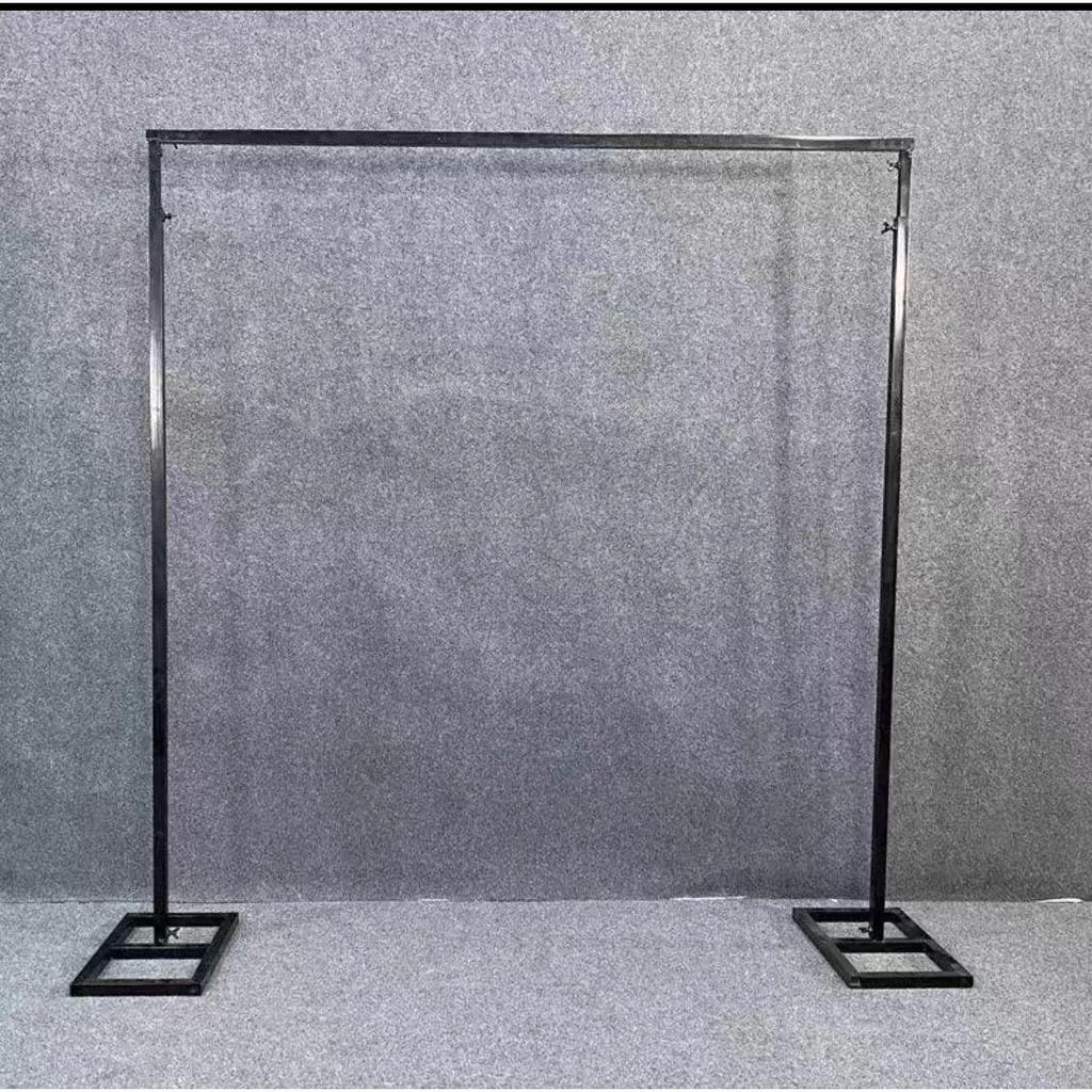 Golden Wrought Iron Wedding Arch Telescopic Stand for Stage Decoration