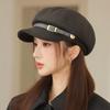 New Octagonal Hat Women's Spring and Autumn Retro Cap Beret British Hat