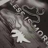 Cartoon Dinosaur Black Chokers Couple Necklaces Dinosaur Necklace Korean Style Clavicle Chains