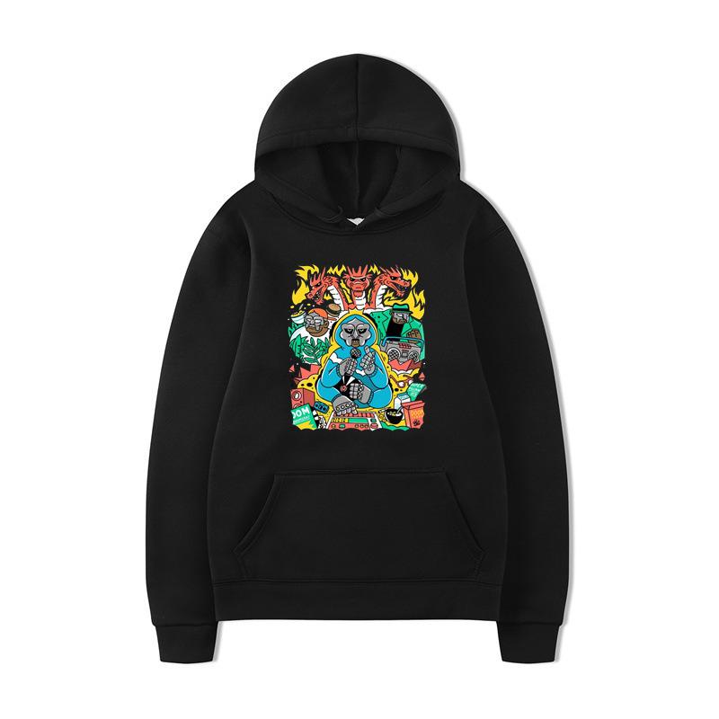 Rip Mf Doom Hoodie Men Fashion Long Sleeve Sweatshirts Hip