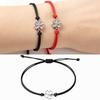 10 pièces 2026 Bracelets Trèfle à Quatre Feuilles pour Femmes Hommes Réglable Fait Main Corde Rouge Porte-Bonheur Couple Amitié Bijoux Accessoires