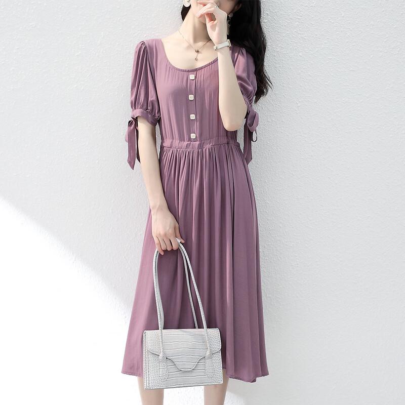 

Firstview Women s Casual A-Line Midi Dress M