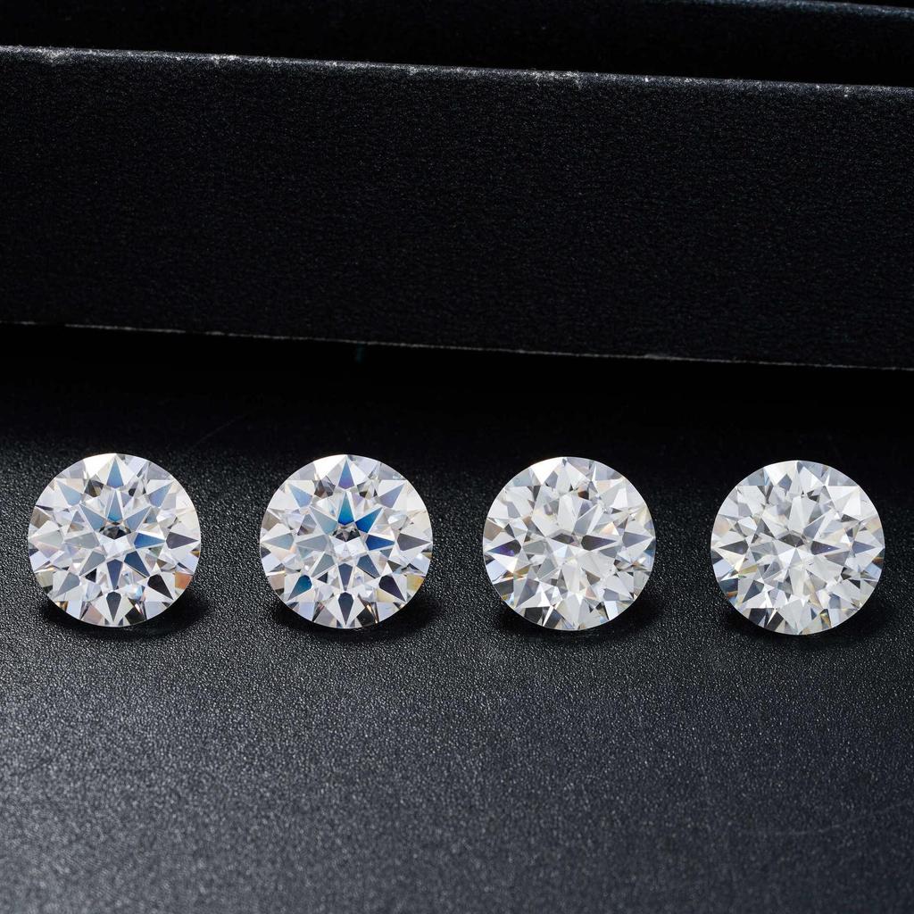 8 Herzen & 8 Pfeile D-Farbe Moissanit loser Stein für Silber Schmuck Einlage