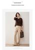 Women's 2024 Cashmere Cable Knit Crew Neck Sweater, Versatile Twisted Base Layer for Autumn/Winter