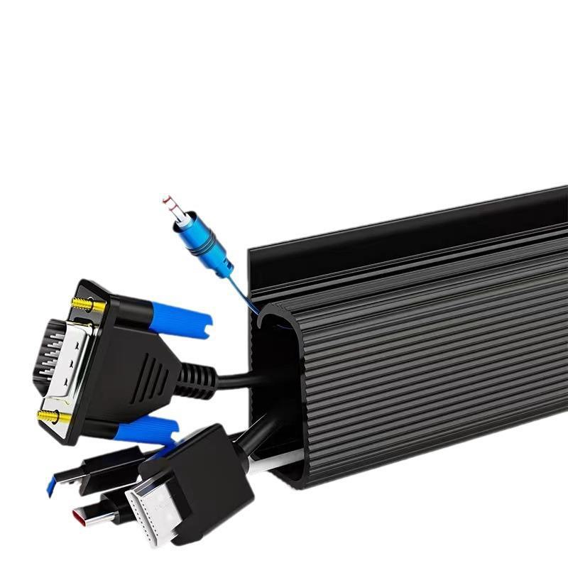 Under-Desk Cable Management Rack: Computer Wire Organizer and Desktop Wiring Box