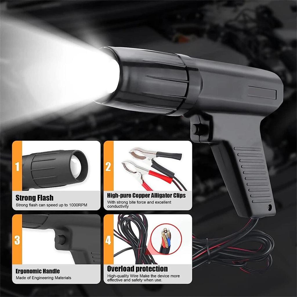 Car & Motorcycle Engine Ignition Timing Light Gun
