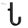 6Pcs Storage Shed Hooks for Suncast/for Craftsman Shed Black J-shape Tool Hangers Plastic Shed Garden Organization Accessories for Garage Wall Shed