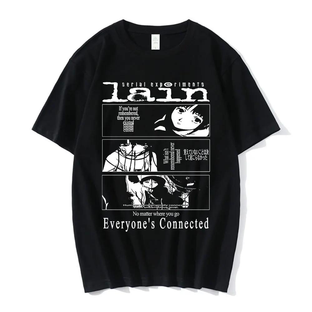 Anime Serial Experiments Lain T-Shirt UnisexGraphic T Shirts Unisex Iwakura Manga Girl Sci Fi Short Sleeve Tee Unisex Tops