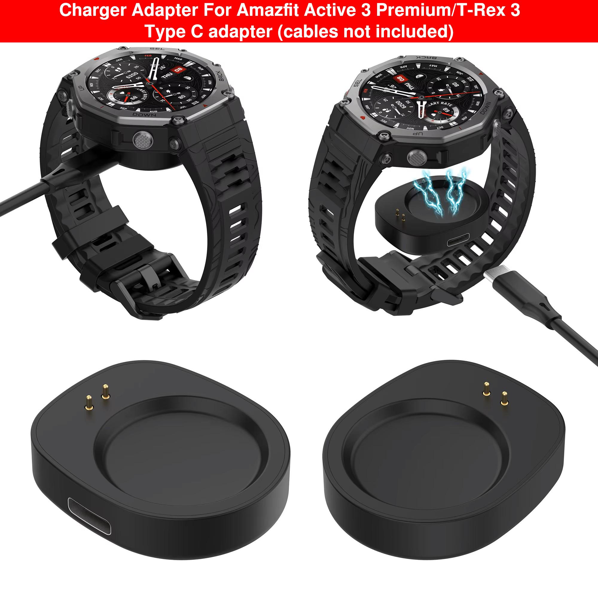 

Зарядний пристрій для Amazfit Active3 Premium/Active Max Balance 2A2429/T-Rex 3 Розумний годинник USB Зарядна станція Док-станція Магнітний кабель Ремінець Аксесуари для годинника Only USB-C adapter