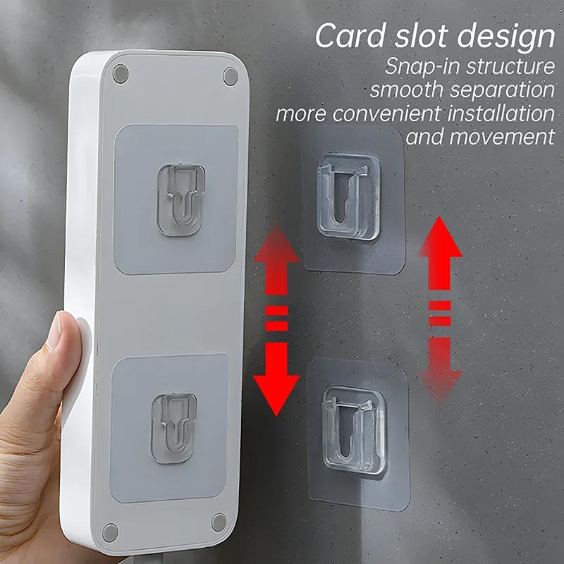 1-10Pairs Double-Sided Adhesive Wall Hooks Transparent Suction Cup Sucker Hooks Bedroom Kitchen Multi-Purpose Organizer Holders