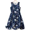 Summer New Style Sleeveless Printed Dress with A Fashionable Loose Round-necked Backless Design