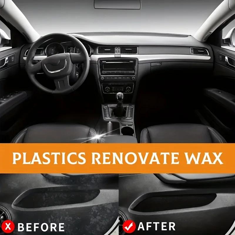 Internal Repair Wax, Plastic Renewal Wax ,Dashboard/Leather/Car Seats Cleaner | Eco-Friendly Formula with Anti-Static Protection