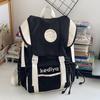 Large capacity backpack, new college student schoolbag, leisure travel nylon backpack.