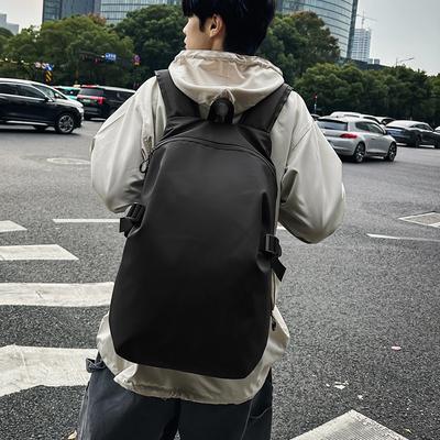 School Bag for Male High School Students, Simple and Versatile Computer Travel Bag, Light Casual Backpack, Large-capacity College Student Backpack.