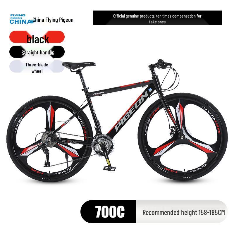 700C Road Bike with Spoke Wheel: Unisex Mountain Bicycle with Variable Speed