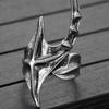 Vintage Punk Style Irregular Geometric Open Ring, Women's Personalized Trendy Holiday Party Accessories