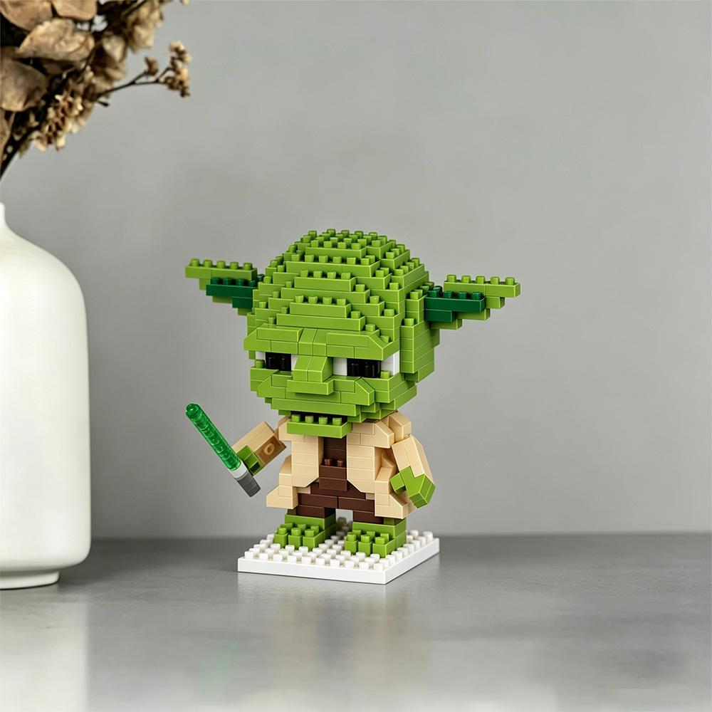 Micro Particle Building Blocks Darth Vader Yoda Stormtrooper Mini Bricks DIY Assembled Model Toys Creative Gift