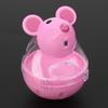 Polyester & Polymeric Material Cat Toy Mouse Head Shaped Cat Treat Dispenser  Daily Entertainment