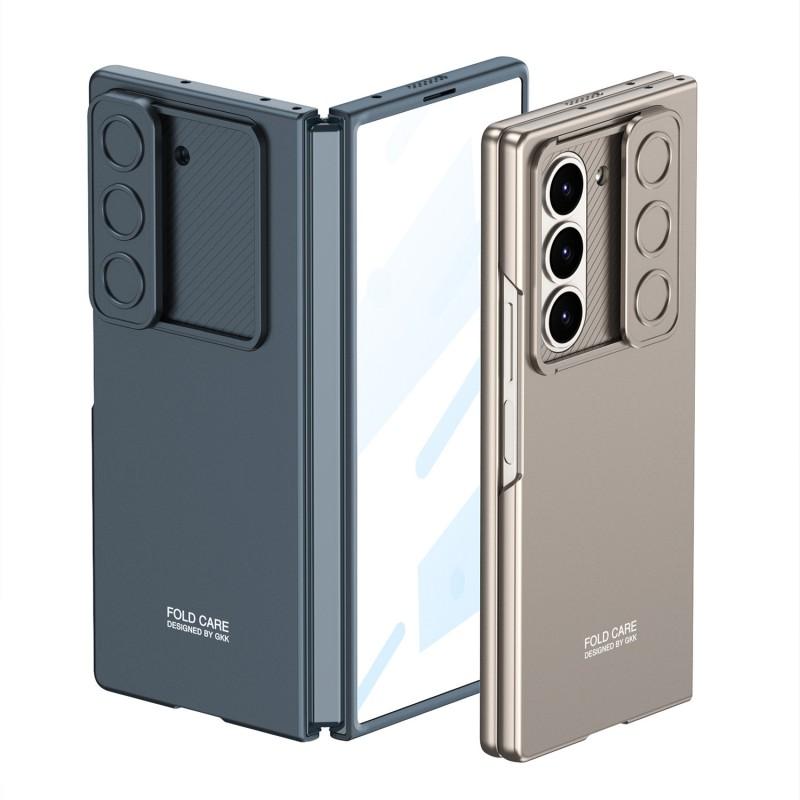 PC Hard Case Galaxy Z Fold6 Shockproof Cover With Slide Window Lens Protection