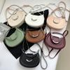 Textured bag women's large-capacity fashion niche women's shoulder messenger bag versatile underarm saddle bag