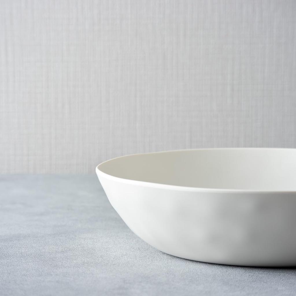 Aboard Homeware Shatter-Resistant 23cm Salad Bowl, Pasta Plate, Curry Plate, Stylish Melamine Plastic Dishware, Microwave and Dishwasher Safe,