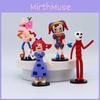 Magisches Zirkus-PVC-Figurenset: Hase, Clown, Cartoon-Kuchendekoration, 8 Figuren, 11 cm