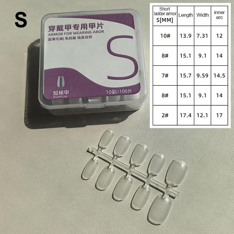 100pcs Short Almond Frosted Clear Fake Nails Perfect For Nail Design And Salon Extensions Perfect For Dating And Everyday Wear