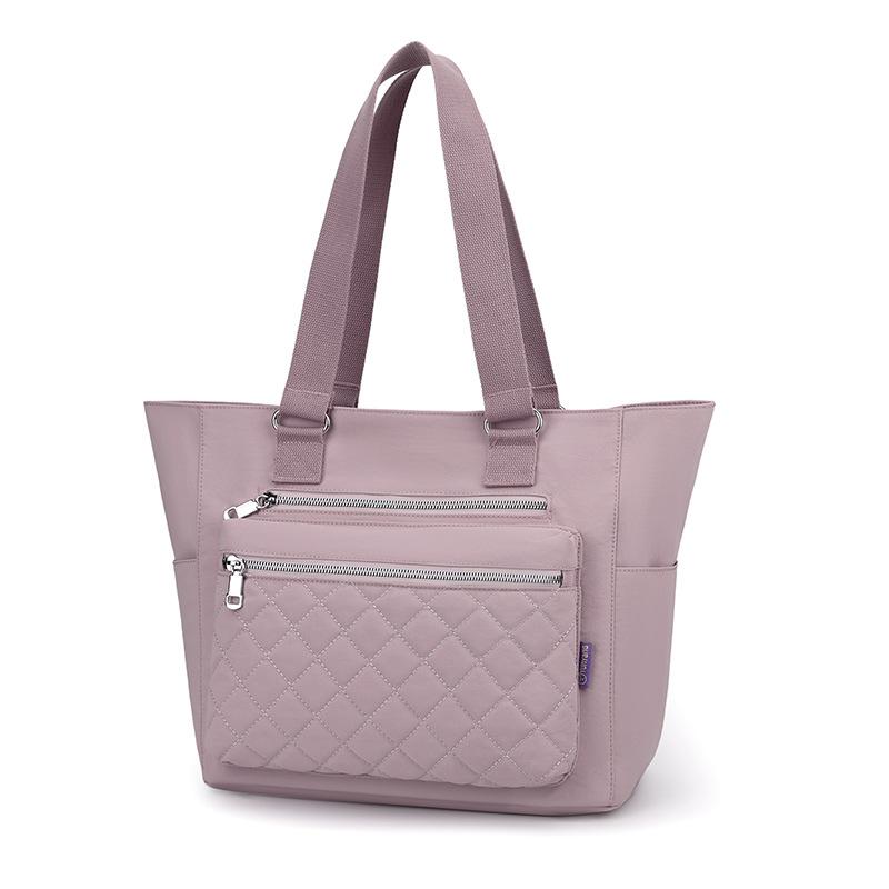 

New Autumn and Winter Hot Selling Women s Handbag Tote Bag Large Capacity Women s Shoulder Bag Commuting Women s Hand-held Mommy Bag світло-фіолетового кольору